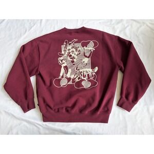 Nike SB 'Skate Like A Girl' Maroon Crewneck Sweatshirt Mens L DQ7306-638